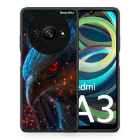 Thumbnail for Θήκη Xiaomi Redmi A3 Eagle PopArt από τη Smartfits με σχέδιο στο πίσω μέρος και μαύρο περίβλημα | Xiaomi Redmi A3 Eagle PopArt case with colorful back and black bezels