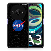 Thumbnail for Θήκη Xiaomi Redmi A3 NASA PopArt από τη Smartfits με σχέδιο στο πίσω μέρος και μαύρο περίβλημα | Xiaomi Redmi A3 NASA PopArt case with colorful back and black bezels