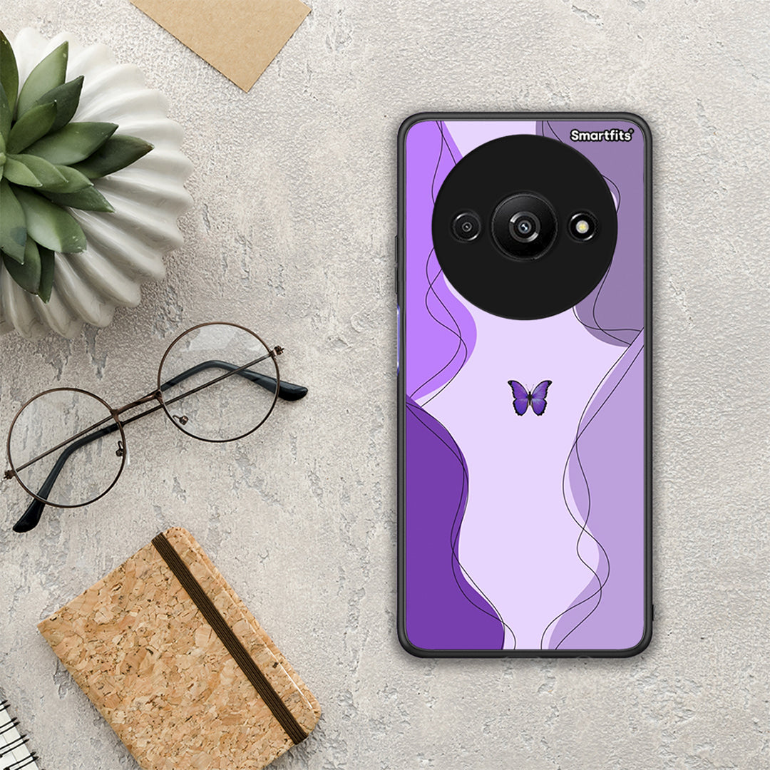 Purple Mariposa - Xiaomi Redmi A3 case