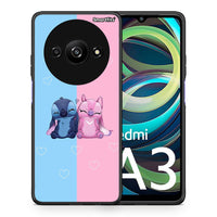 Thumbnail for Θήκη Xiaomi Redmi A3 Stitch And Angel από τη Smartfits με σχέδιο στο πίσω μέρος και μαύρο περίβλημα | Xiaomi Redmi A3 Stitch And Angel case with colorful back and black bezels