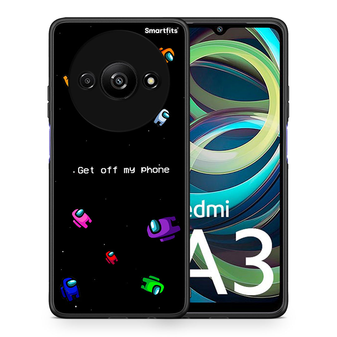 Θήκη Xiaomi Redmi A3 AFK Text από τη Smartfits με σχέδιο στο πίσω μέρος και μαύρο περίβλημα | Xiaomi Redmi A3 AFK Text case with colorful back and black bezels