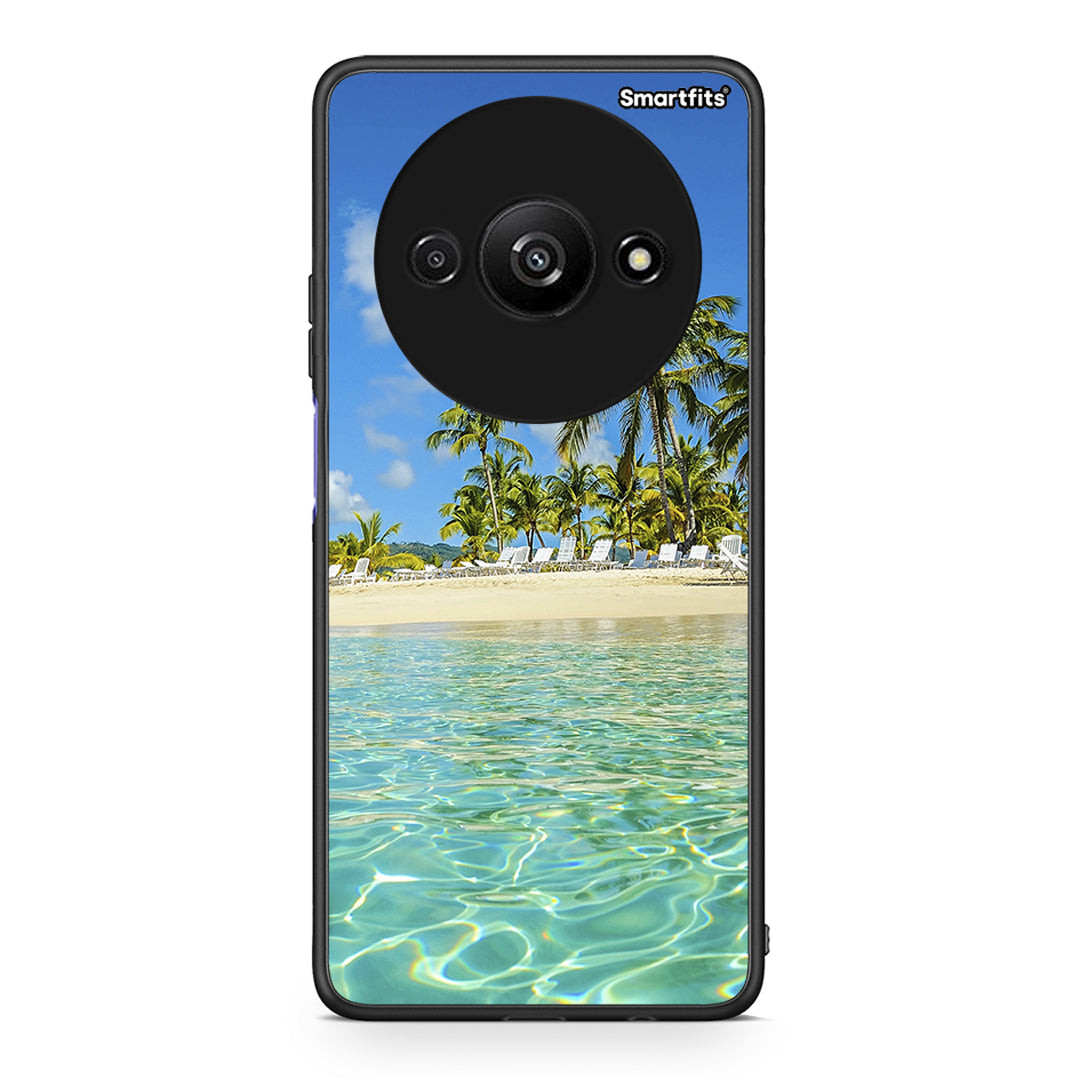 Xiaomi Redmi A3 Tropical Vibes Θήκη από τη Smartfits με σχέδιο στο πίσω μέρος και μαύρο περίβλημα | Smartphone case with colorful back and black bezels by Smartfits