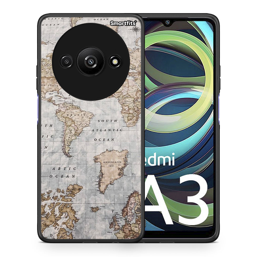 World Map - Xiaomi Redmi A3 case