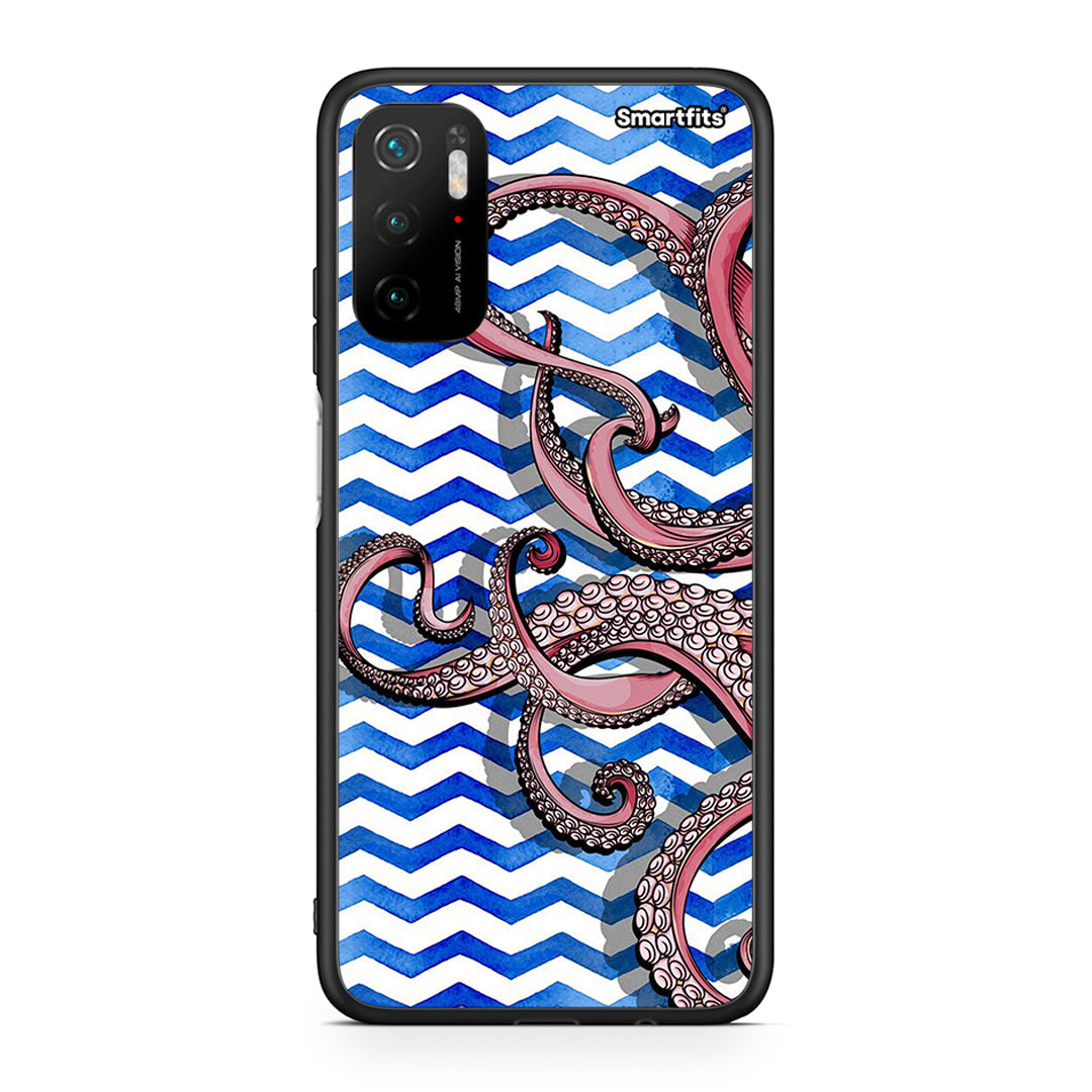 Xiaomi Redmi Note 10 5G/Poco M3 Pro Chevron Devilfish θήκη από τη Smartfits με σχέδιο στο πίσω μέρος και μαύρο περίβλημα | Smartphone case with colorful back and black bezels by Smartfits