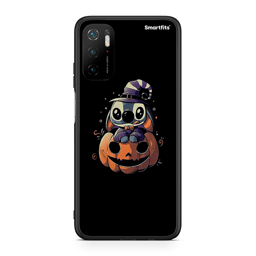 Xiaomi Redmi Note 10 5G/Poco M3 Pro Halloween Stitch θήκη από τη Smartfits με σχέδιο στο πίσω μέρος και μαύρο περίβλημα | Smartphone case with colorful back and black bezels by Smartfits