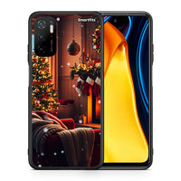 Thumbnail for Θήκη Xiaomi Redmi Note 10 5G/Poco M3 Pro Home For Christmas από τη Smartfits με σχέδιο στο πίσω μέρος και μαύρο περίβλημα | Xiaomi Redmi Note 10 5G/Poco M3 Pro Home For Christmas case with colorful back and black bezels