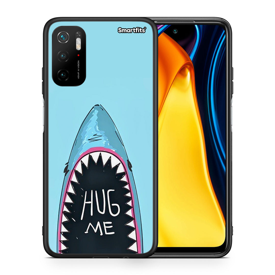 Θήκη Xiaomi Redmi Note 10 5G/Poco M3 Pro Hug Me από τη Smartfits με σχέδιο στο πίσω μέρος και μαύρο περίβλημα | Xiaomi Redmi Note 10 5G/Poco M3 Pro Hug Me case with colorful back and black bezels