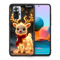 Thumbnail for Θήκη Xiaomi Redmi Note 10 Pro Christmas Cutie από τη Smartfits με σχέδιο στο πίσω μέρος και μαύρο περίβλημα | Xiaomi Redmi Note 10 Pro Christmas Cutie case with colorful back and black bezels