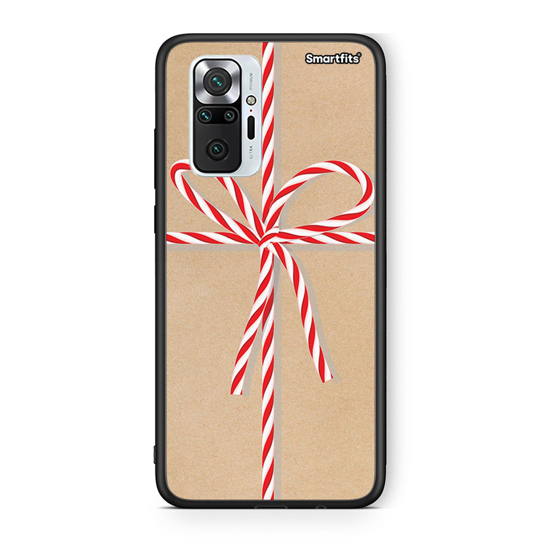 Xiaomi Redmi Note 10 Pro Christmas Gift θήκη από τη Smartfits με σχέδιο στο πίσω μέρος και μαύρο περίβλημα | Smartphone case with colorful back and black bezels by Smartfits