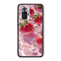 Thumbnail for Xiaomi Redmi Note 10 Pro Juicy Strawberries θήκη από τη Smartfits με σχέδιο στο πίσω μέρος και μαύρο περίβλημα | Smartphone case with colorful back and black bezels by Smartfits