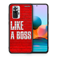 Thumbnail for Θήκη Xiaomi Redmi Note 10 Pro Like A Boss από τη Smartfits με σχέδιο στο πίσω μέρος και μαύρο περίβλημα | Xiaomi Redmi Note 10 Pro Like A Boss case with colorful back and black bezels