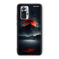 Thumbnail for Xiaomi Redmi Note 10 Pro Red Full Moon θήκη από τη Smartfits με σχέδιο στο πίσω μέρος και μαύρο περίβλημα | Smartphone case with colorful back and black bezels by Smartfits