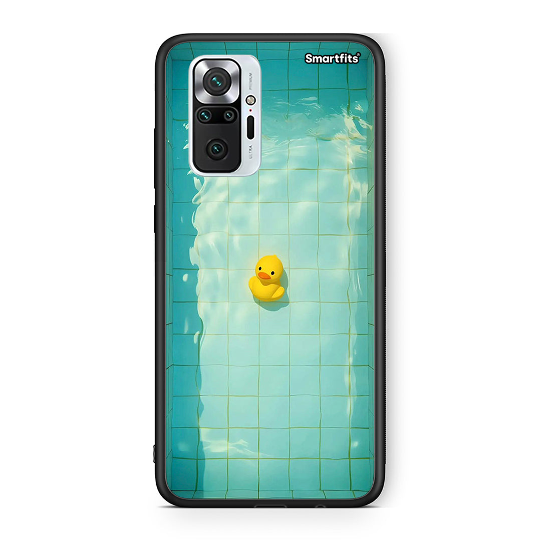 Xiaomi Redmi Note 10 Pro Yellow Duck θήκη από τη Smartfits με σχέδιο στο πίσω μέρος και μαύρο περίβλημα | Smartphone case with colorful back and black bezels by Smartfits