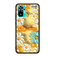 Thumbnail for Xiaomi Redmi Note 10 Bubble Daisies θήκη από τη Smartfits με σχέδιο στο πίσω μέρος και μαύρο περίβλημα | Smartphone case with colorful back and black bezels by Smartfits
