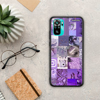 Thumbnail for Purple Aesthetic Collage - Xiaomi Redmi Note 10S / 10 4G θήκη