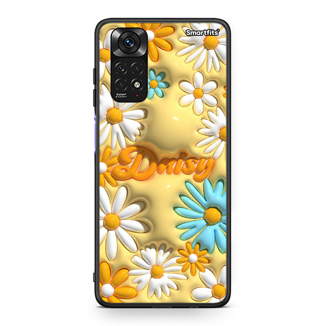 Xiaomi Redmi 10/Redmi Note 11 4G Bubble Daisies θήκη από τη Smartfits με σχέδιο στο πίσω μέρος και μαύρο περίβλημα | Smartphone case with colorful back and black bezels by Smartfits