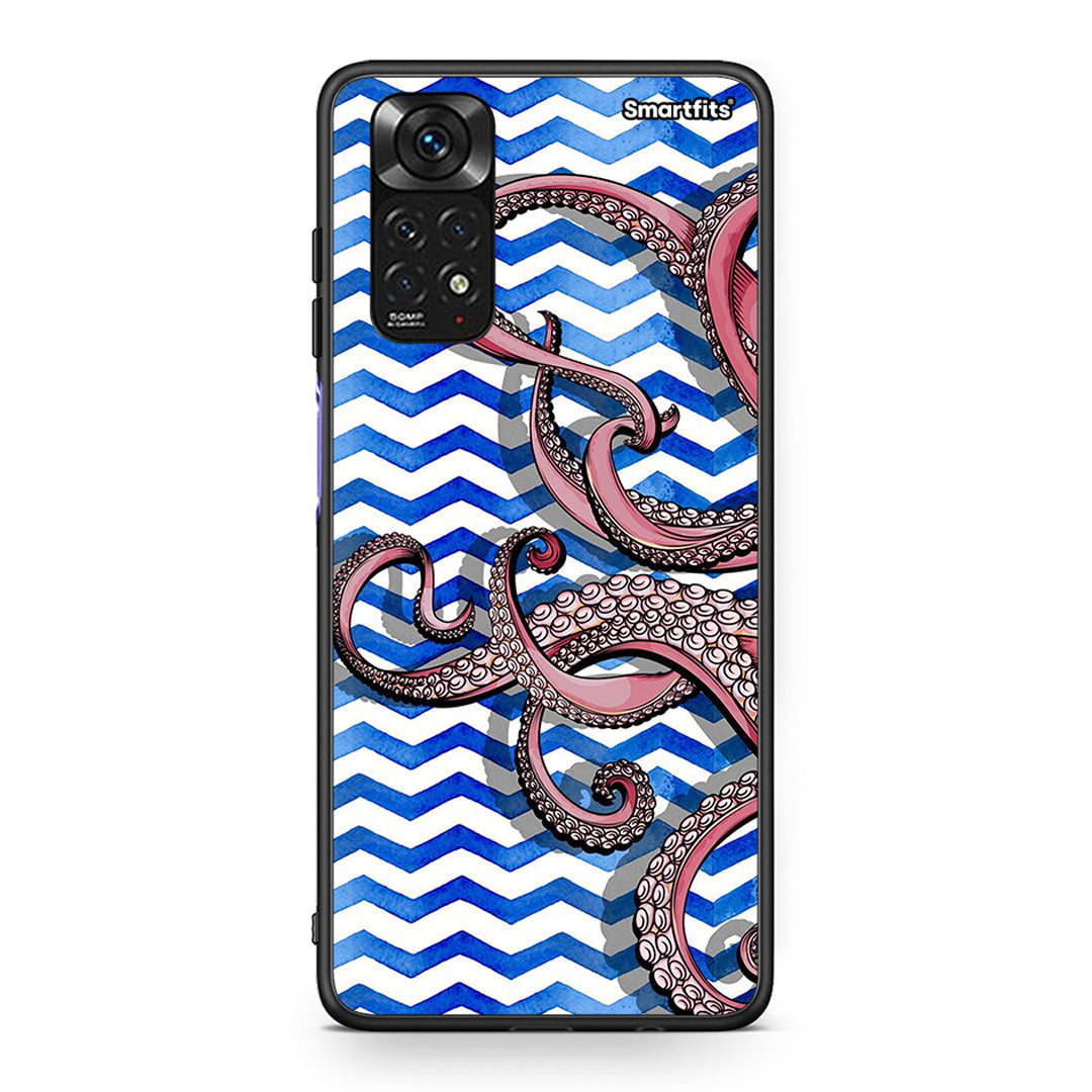 Xiaomi Redmi 10/Redmi Note 11 4G Chevron Devilfish θήκη από τη Smartfits με σχέδιο στο πίσω μέρος και μαύρο περίβλημα | Smartphone case with colorful back and black bezels by Smartfits