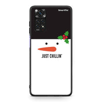 Thumbnail for Xiaomi Redmi Note 11 Christmas Chillin θήκη από τη Smartfits με σχέδιο στο πίσω μέρος και μαύρο περίβλημα | Smartphone case with colorful back and black bezels by Smartfits