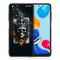 Thumbnail for Θήκη Xiaomi Redmi Note 11 Skull King Ace από τη Smartfits με σχέδιο στο πίσω μέρος και μαύρο περίβλημα | Xiaomi Redmi Note 11 Skull King Ace case with colorful back and black bezels