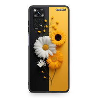 Thumbnail for Xiaomi Redmi 10/Redmi Note 11 4G Yellow Daisies θήκη από τη Smartfits με σχέδιο στο πίσω μέρος και μαύρο περίβλημα | Smartphone case with colorful back and black bezels by Smartfits