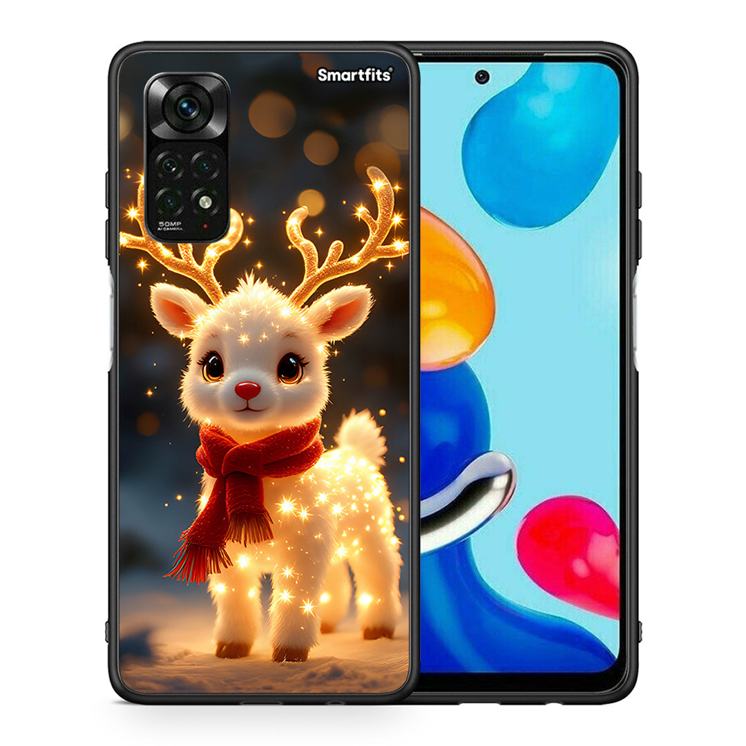 Θήκη Xiaomi Redmi Note 11 Pro 5G Christmas Cutie από τη Smartfits με σχέδιο στο πίσω μέρος και μαύρο περίβλημα | Xiaomi Redmi Note 11 Pro 5G Christmas Cutie case with colorful back and black bezels