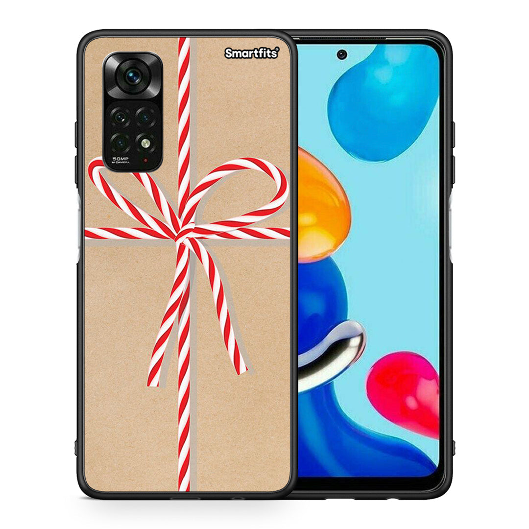 Θήκη Xiaomi Redmi Note 11 Pro 5G Christmas Gift από τη Smartfits με σχέδιο στο πίσω μέρος και μαύρο περίβλημα | Xiaomi Redmi Note 11 Pro 5G Christmas Gift case with colorful back and black bezels