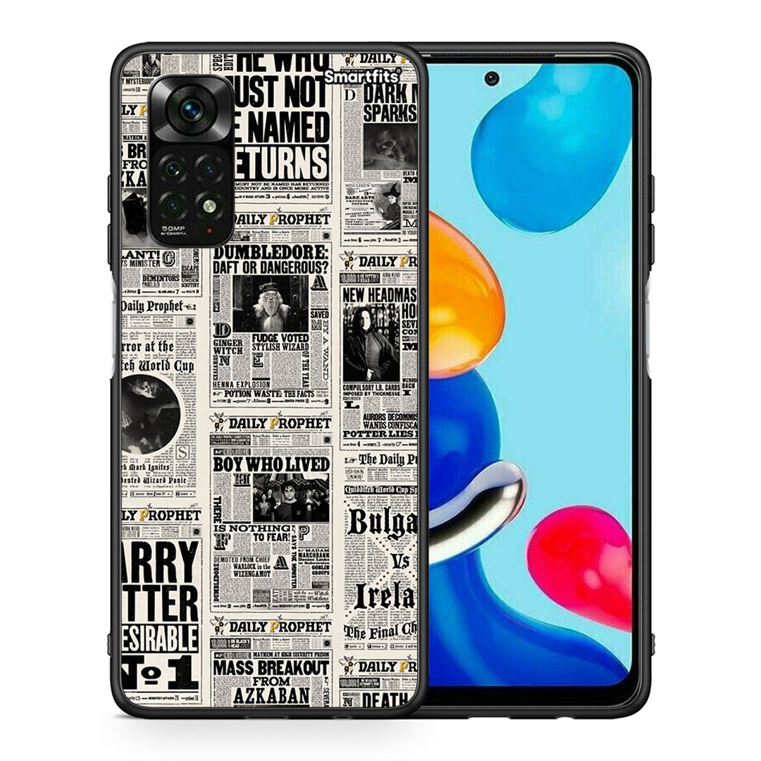 Θήκη Xiaomi Redmi Note 11 Pro 5G Harry Paper από τη Smartfits με σχέδιο στο πίσω μέρος και μαύρο περίβλημα | Xiaomi Redmi Note 11 Pro 5G Harry Paper case with colorful back and black bezels