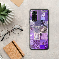 Thumbnail for Purple Aesthetic Collage - Xiaomi Redmi Note 11 Pro 4G / 5G θήκη