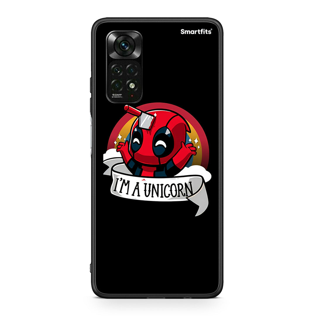 Xiaomi Redmi Note 11 Pro 5G Unicorn Deadpool θήκη από τη Smartfits με σχέδιο στο πίσω μέρος και μαύρο περίβλημα | Smartphone case with colorful back and black bezels by Smartfits