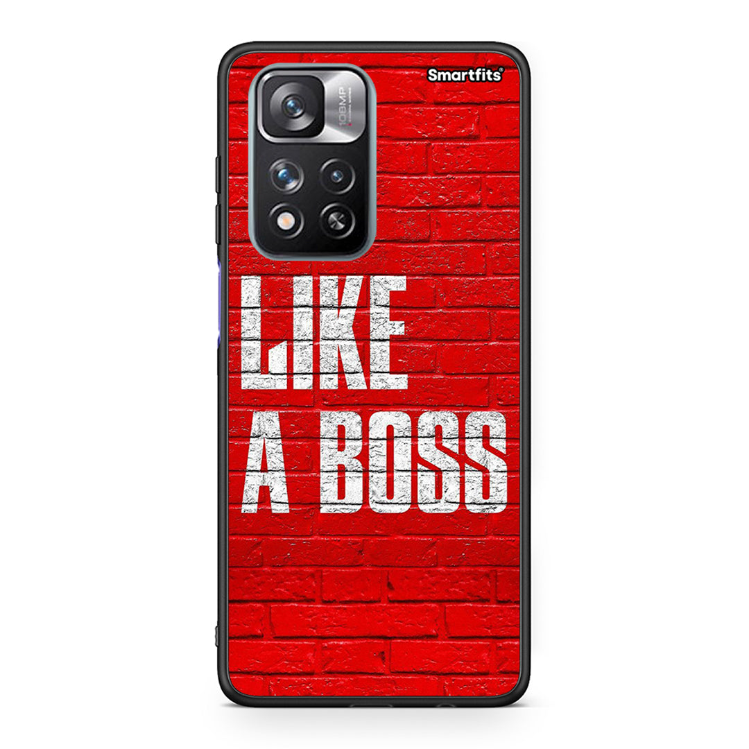 Xiaomi Redmi Note 11 Pro/11 Pro+ Like A Boss θήκη από τη Smartfits με σχέδιο στο πίσω μέρος και μαύρο περίβλημα | Smartphone case with colorful back and black bezels by Smartfits