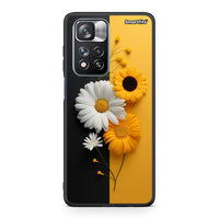 Thumbnail for Xiaomi Redmi Note 11 Pro/11 Pro+ Yellow Daisies θήκη από τη Smartfits με σχέδιο στο πίσω μέρος και μαύρο περίβλημα | Smartphone case with colorful back and black bezels by Smartfits
