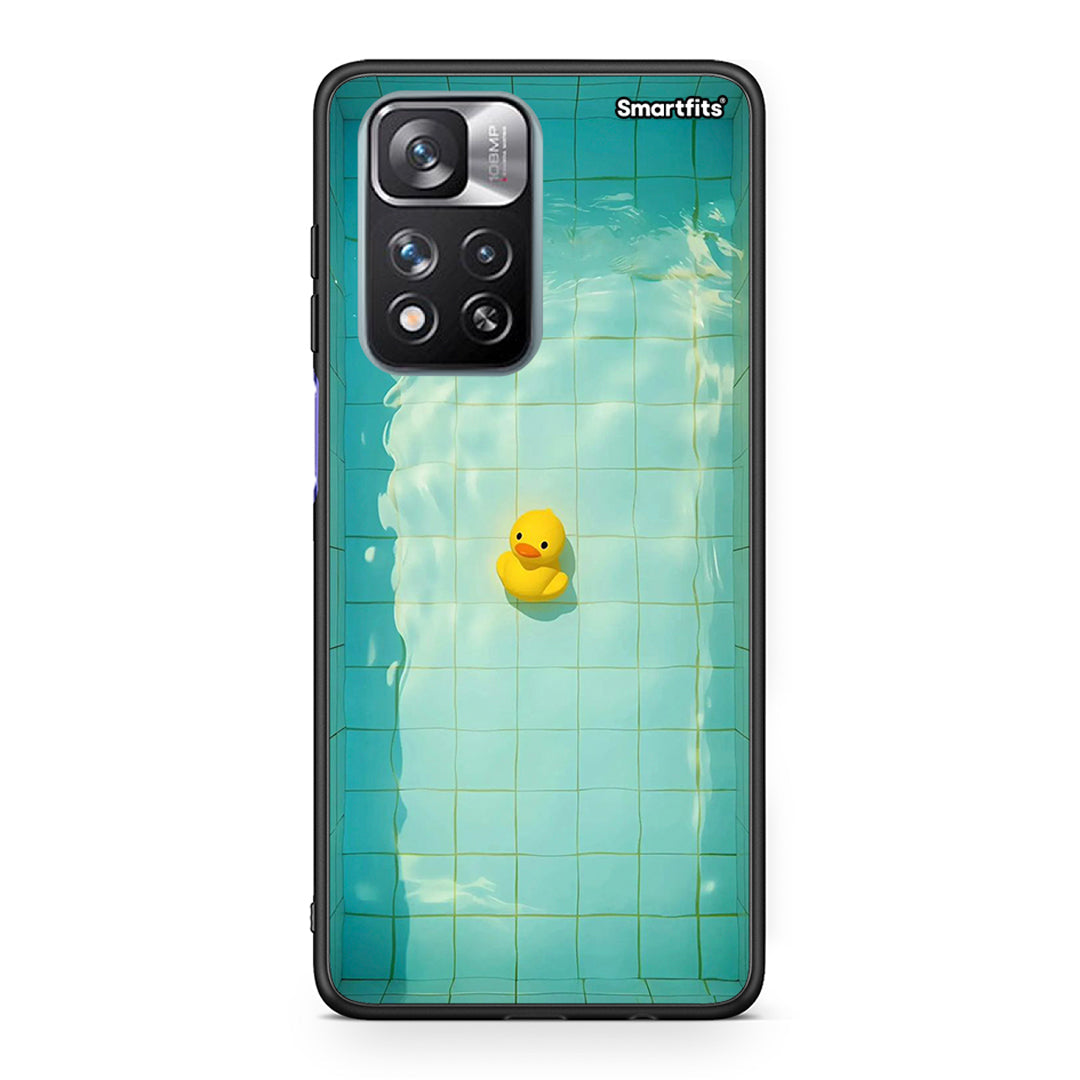 Xiaomi Redmi Note 11 Pro/11 Pro+ Yellow Duck θήκη από τη Smartfits με σχέδιο στο πίσω μέρος και μαύρο περίβλημα | Smartphone case with colorful back and black bezels by Smartfits