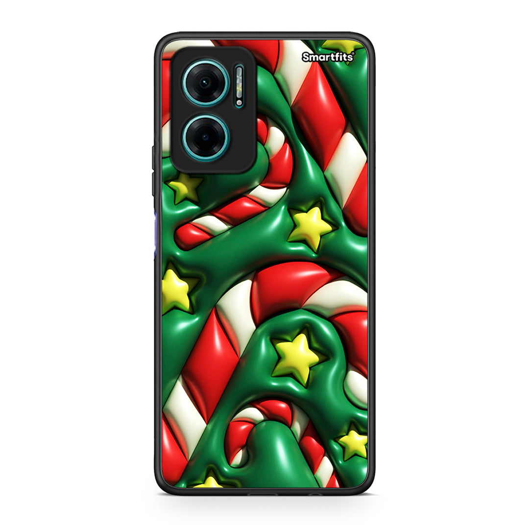 Xiaomi Redmi Note 11E Christmas Bubbles θήκη από τη Smartfits με σχέδιο στο πίσω μέρος και μαύρο περίβλημα | Smartphone case with colorful back and black bezels by Smartfits