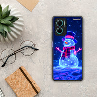 Thumbnail for Christmas Neon Snowman - Xiaomi Redmi Note 11E θήκη