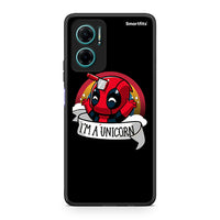 Thumbnail for Xiaomi Redmi Note 11E Unicorn Deadpool θήκη από τη Smartfits με σχέδιο στο πίσω μέρος και μαύρο περίβλημα | Smartphone case with colorful back and black bezels by Smartfits