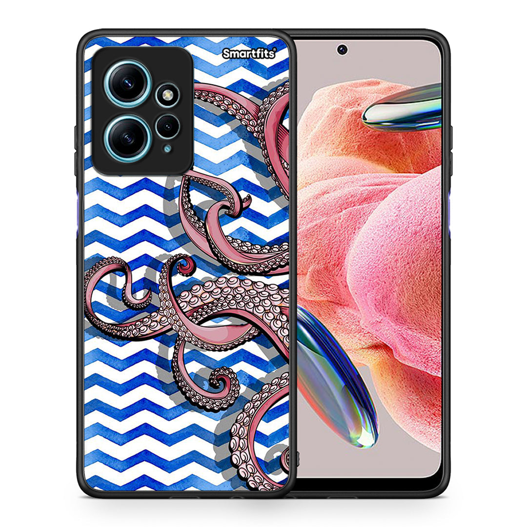 Θήκη Xiaomi Redmi Note 12 4G / Redmi K60 Pro Chevron Devilfish από τη Smartfits με σχέδιο στο πίσω μέρος και μαύρο περίβλημα | Xiaomi Redmi Note 12 4G / Redmi K60 Pro Chevron Devilfish Case with Colorful Back and Black Bezels