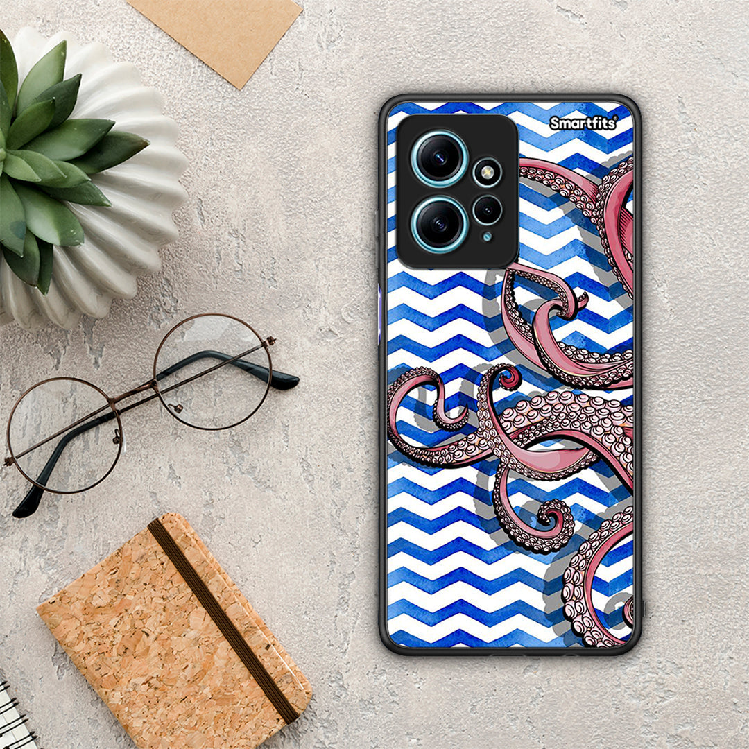 Θήκη Xiaomi Redmi Note 12 4G / Redmi K60 Pro Chevron Devilfish από τη Smartfits με σχέδιο στο πίσω μέρος και μαύρο περίβλημα | Xiaomi Redmi Note 12 4G / Redmi K60 Pro Chevron Devilfish Case with Colorful Back and Black Bezels