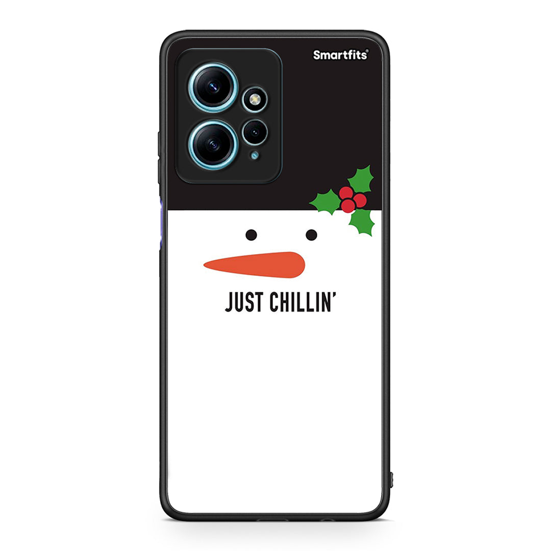 Θήκη Xiaomi Redmi Note 12 4G / Redmi K60 Pro Christmas Chillin από τη Smartfits με σχέδιο στο πίσω μέρος και μαύρο περίβλημα | Xiaomi Redmi Note 12 4G / Redmi K60 Pro Christmas Chillin Case with Colorful Back and Black Bezels