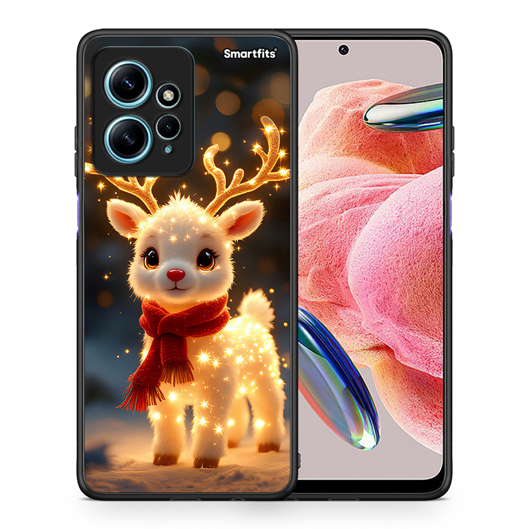 Θήκη Xiaomi Redmi Note 12 4G / Redmi K60 Pro Christmas Cutie από τη Smartfits με σχέδιο στο πίσω μέρος και μαύρο περίβλημα | Xiaomi Redmi Note 12 4G / Redmi K60 Pro Christmas Cutie Case with Colorful Back and Black Bezels