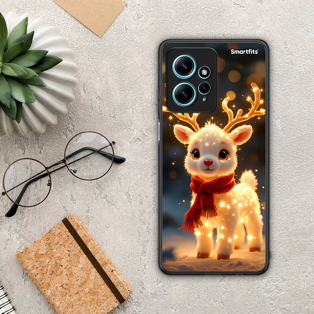 Θήκη Xiaomi Redmi Note 12 4G / Redmi K60 Pro Christmas Cutie από τη Smartfits με σχέδιο στο πίσω μέρος και μαύρο περίβλημα | Xiaomi Redmi Note 12 4G / Redmi K60 Pro Christmas Cutie Case with Colorful Back and Black Bezels