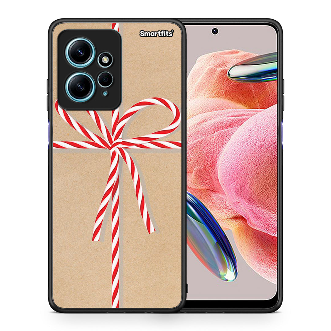 Θήκη Xiaomi Redmi Note 12 4G / Redmi K60 Pro Christmas Gift από τη Smartfits με σχέδιο στο πίσω μέρος και μαύρο περίβλημα | Xiaomi Redmi Note 12 4G / Redmi K60 Pro Christmas Gift Case with Colorful Back and Black Bezels