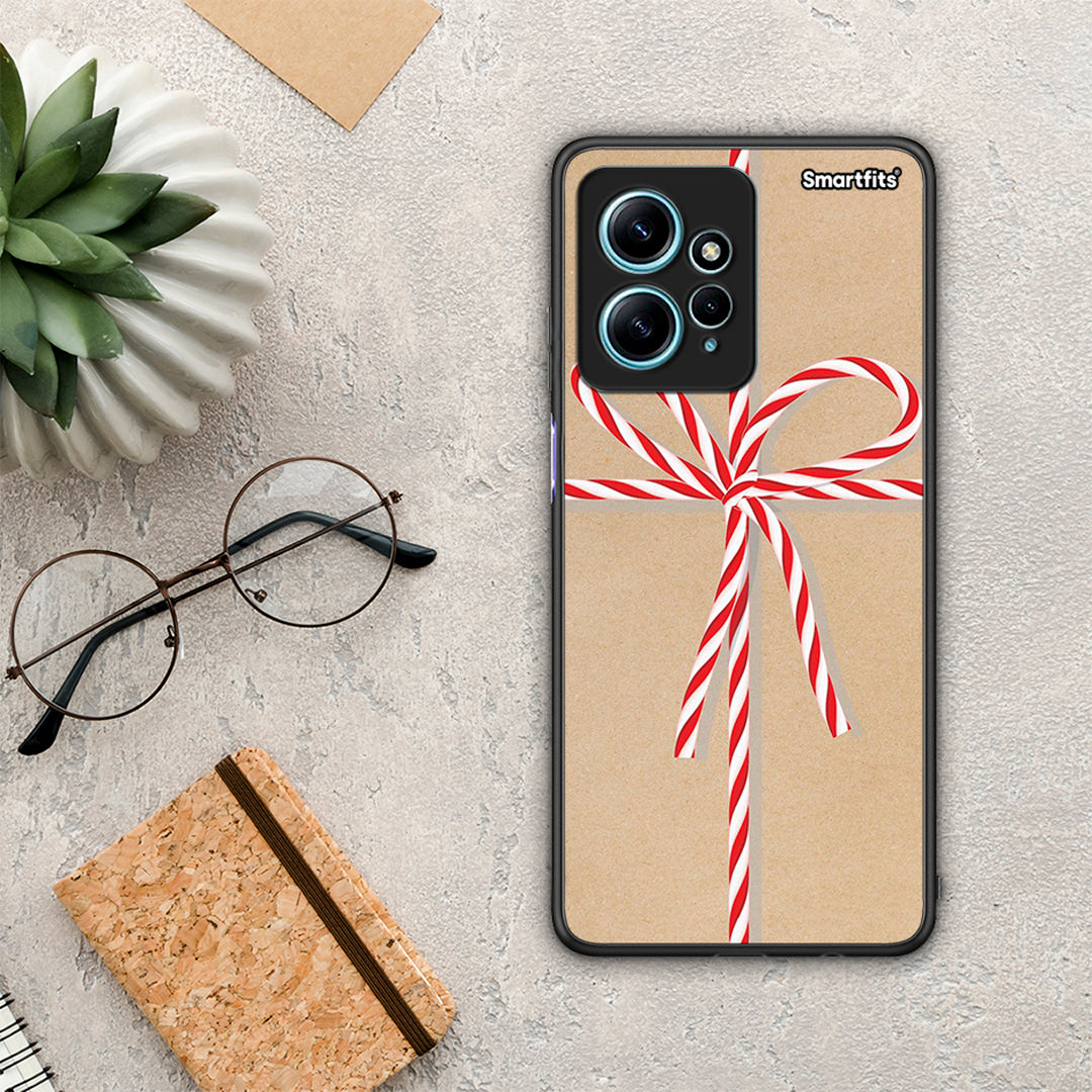 Θήκη Xiaomi Redmi Note 12 4G / Redmi K60 Pro Christmas Gift από τη Smartfits με σχέδιο στο πίσω μέρος και μαύρο περίβλημα | Xiaomi Redmi Note 12 4G / Redmi K60 Pro Christmas Gift Case with Colorful Back and Black Bezels