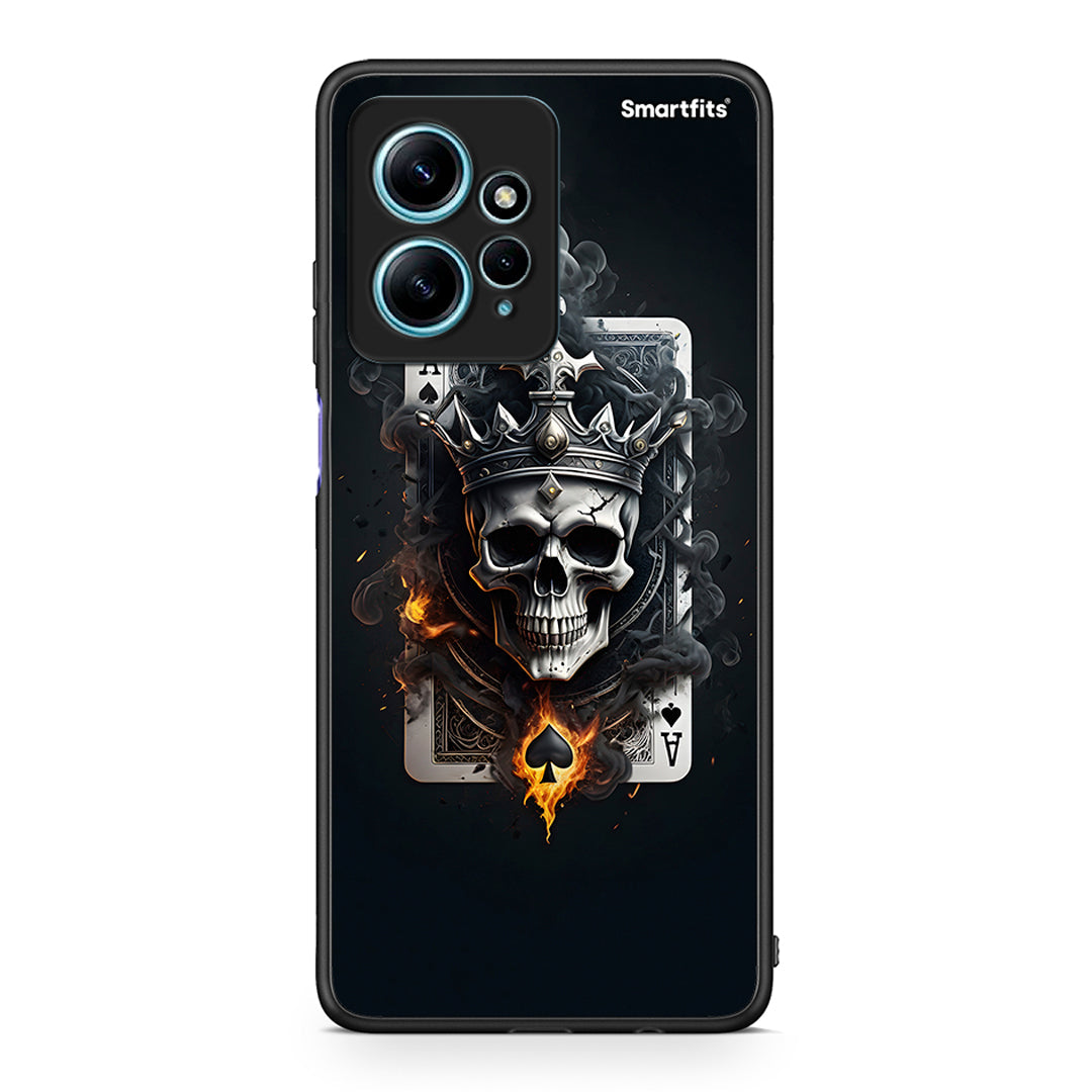 Θήκη Xiaomi Redmi Note 12 4G / Redmi K60 Pro Skull King Ace από τη Smartfits με σχέδιο στο πίσω μέρος και μαύρο περίβλημα | Xiaomi Redmi Note 12 4G / Redmi K60 Pro Skull King Ace Case with Colorful Back and Black Bezels