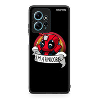 Thumbnail for Θήκη Xiaomi Redmi Note 12 4G / Redmi K60 Pro Unicorn Deadpool από τη Smartfits με σχέδιο στο πίσω μέρος και μαύρο περίβλημα | Xiaomi Redmi Note 12 4G / Redmi K60 Pro Unicorn Deadpool Case with Colorful Back and Black Bezels