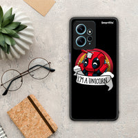 Thumbnail for Θήκη Xiaomi Redmi Note 12 4G / Redmi K60 Pro Unicorn Deadpool από τη Smartfits με σχέδιο στο πίσω μέρος και μαύρο περίβλημα | Xiaomi Redmi Note 12 4G / Redmi K60 Pro Unicorn Deadpool Case with Colorful Back and Black Bezels