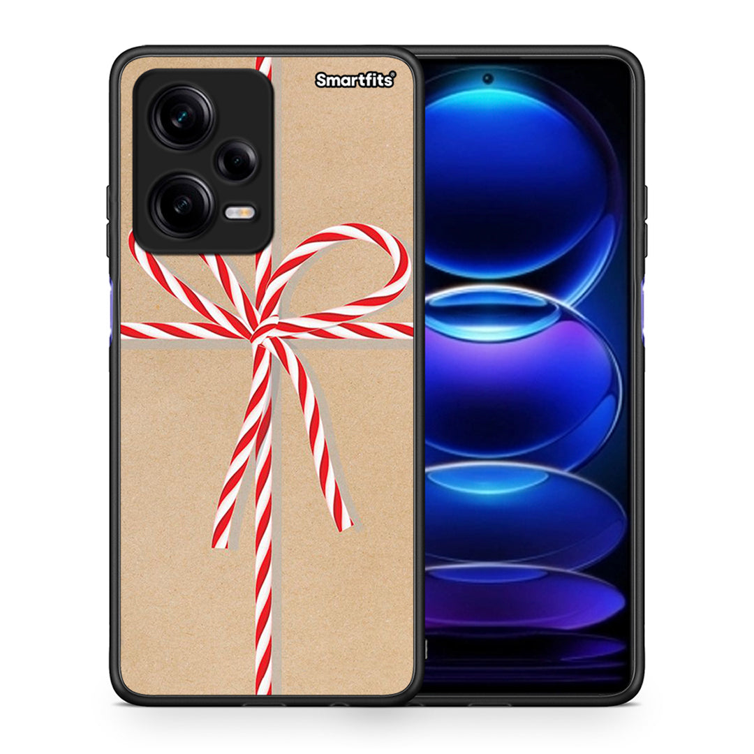 Θήκη Xiaomi Redmi Note 12 Pro 5G Christmas Gift από τη Smartfits με σχέδιο στο πίσω μέρος και μαύρο περίβλημα | Xiaomi Redmi Note 12 Pro 5G Christmas Gift Case with Colorful Back and Black Bezels