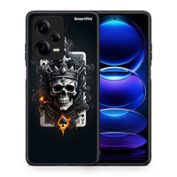 Thumbnail for Θήκη Xiaomi Redmi Note 12 Pro 5G Skull King Ace από τη Smartfits με σχέδιο στο πίσω μέρος και μαύρο περίβλημα | Xiaomi Redmi Note 12 Pro 5G Skull King Ace Case with Colorful Back and Black Bezels