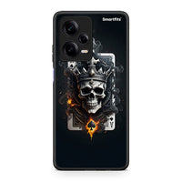 Thumbnail for Θήκη Xiaomi Redmi Note 12 Pro 5G Skull King Ace από τη Smartfits με σχέδιο στο πίσω μέρος και μαύρο περίβλημα | Xiaomi Redmi Note 12 Pro 5G Skull King Ace Case with Colorful Back and Black Bezels