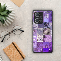 Thumbnail for Purple Aesthetic Collage - Xiaomi Redmi Note 12 Pro+ / 12 Pro Discovery θήκη