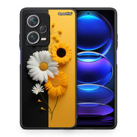 Thumbnail for Θήκη Xiaomi Redmi Note 12 Pro+ / 12 Pro Discovery Yellow Daisies από τη Smartfits με σχέδιο στο πίσω μέρος και μαύρο περίβλημα | Xiaomi Redmi Note 12 Pro+ / 12 Pro Discovery Yellow Daisies case with colorful back and black bezels